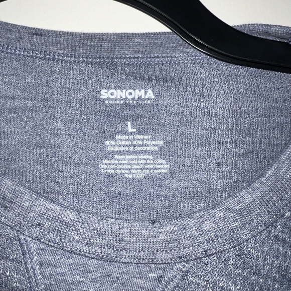NWT Men’s Sonoma Supersoft Thermal Crewneck Long Sleeve Size L - Picture 2 of 3